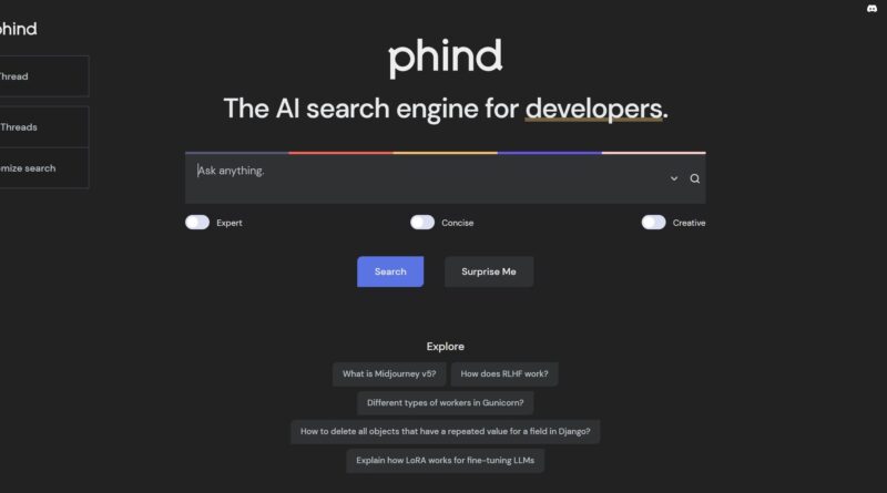 Phind AI Search